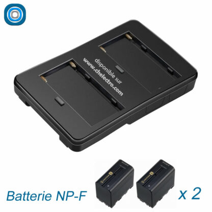 Convertisseur V Mount + batteries NP-F – Image 2