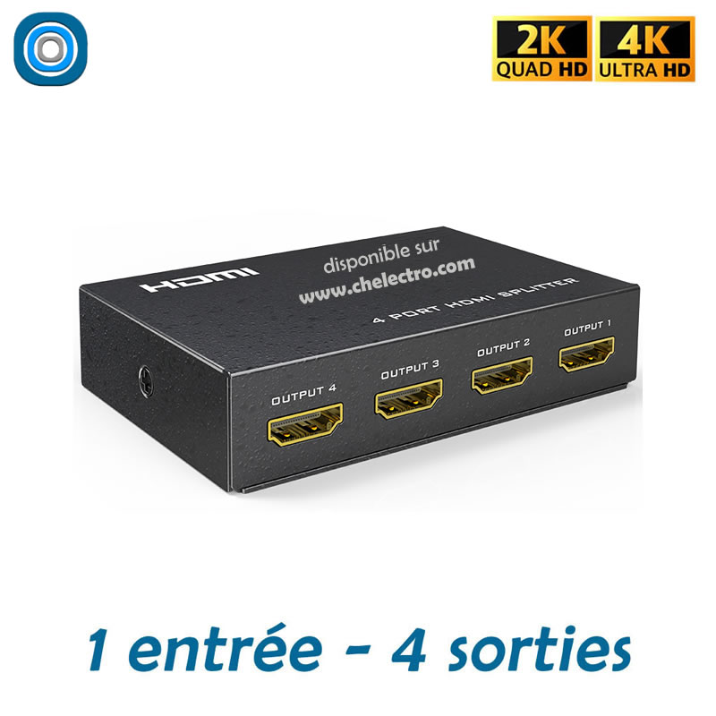 Splitter HDMI 4 sorties 2K4K, Dakar Sénégal