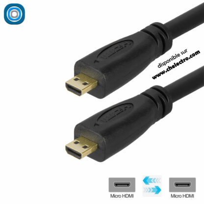 Câble micro HDMI mâle