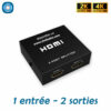 Splitter HDMI 2K4K | 2 sorties