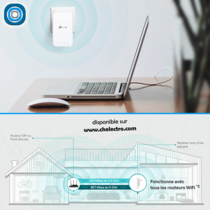 TP-Link – Répéteur Wi-Fi AC1200 – Image 2