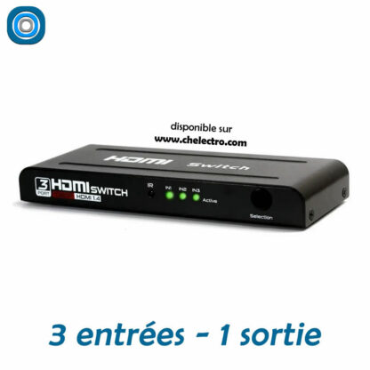 Multiprises 3 HDMI / 1080p avec télécommande – Image 2