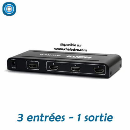 Multiprises 3 HDMI / 1080p avec télécommande – Image 3