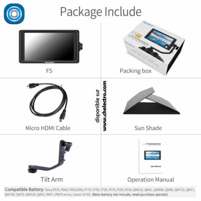 Moniteur FeelWorld F5 | 5 pouces – Image 10