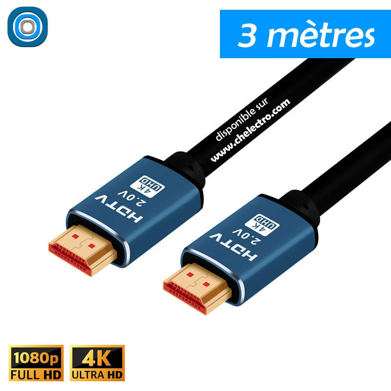 Câble HDMI Premium 2K4K | 3m