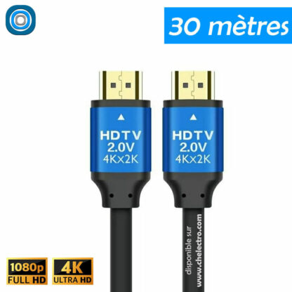 Câble HDMI Premium 2K4K | 30m