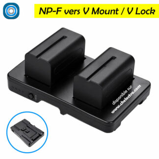 Convertisseur V Mount + batteries NP-F