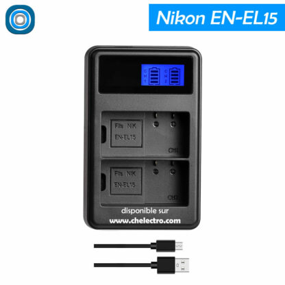 Double chargeur Nikon EN-EL15