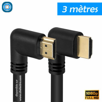 Câble HDMI angulaire | 3m
