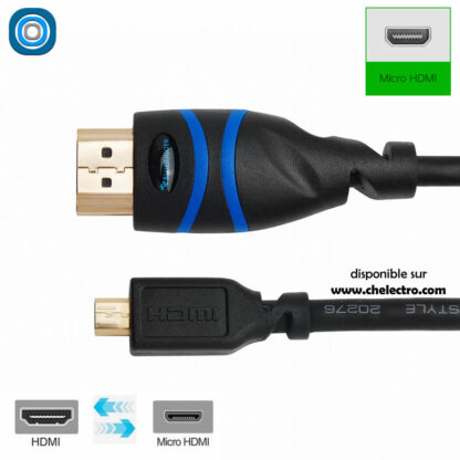 Câble 4K HDMI / micro HDMI – Image 2