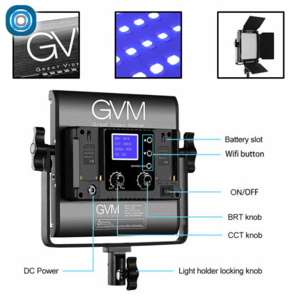 Kit Vidéo LED RGB | GVM 800D – Image 6
