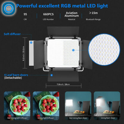 Kit 3 LED RGB | Neewer RGB660 – Image 4