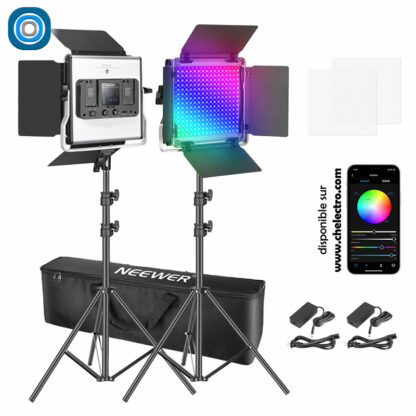 Kit 2 LED RGB | Neewer RGB660
