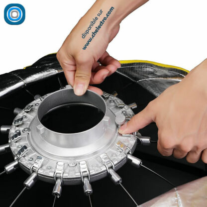 Softbox parabolique NiceFoto LED 120cm – Image 4