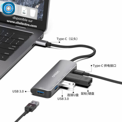 Hub USB-C | 4 ports USB 3.0 – Image 3