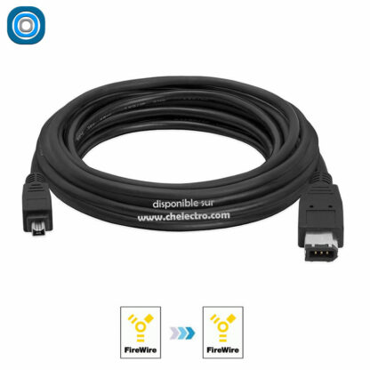Câble Firewire 400 | 6 pins - 4 pins