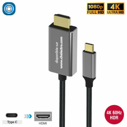 Câble USB-C vers HDMI 4K | JVC