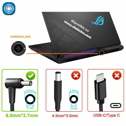 Chargeur Asus gamer | 230 Watts – Image 3