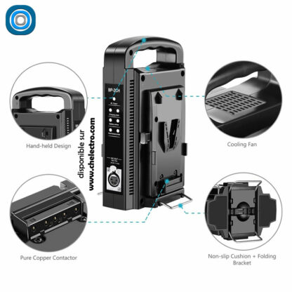 Double chargeur V Mount / V Lock – Image 2