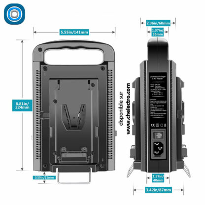 Double chargeur V Mount / V Lock – Image 5