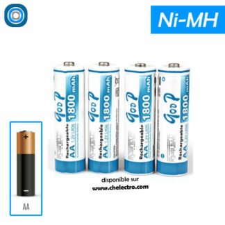4 piles rechargeables | AA