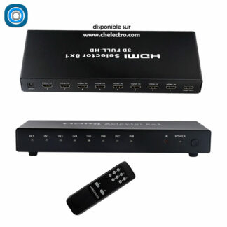 Multiprises 8 HDMI / 2K4K avec télécommande
