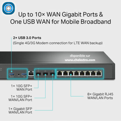 Routeur - VPN Omada VPN avec ports 10G – Image 4