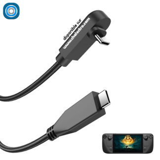 Cable coudé USB-C mâle | 2m