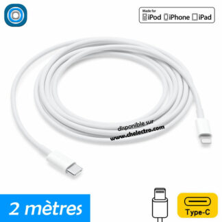 Câble de charge iPhone | 2 mètres