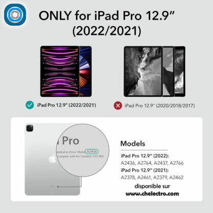 Etui iPad Pro 12.9 pouces | Black – Image 10