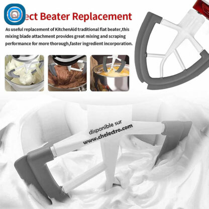 Batteur plat à bord flexible – Image 2