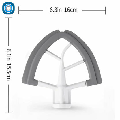 Batteur plat à bord flexible – Image 3