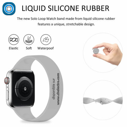 Bracelet Apple Watch | Gris – Image 2