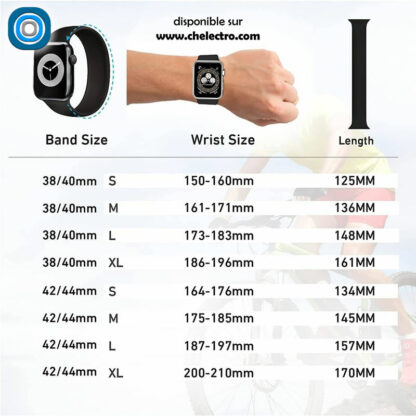 Bracelet Apple Watch | Gris – Image 3