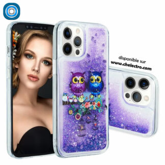 Coque iPhone 13 PRO | Purple owl