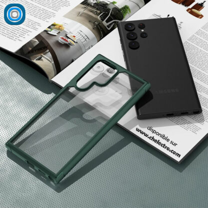 Coque Samsung S22 Ultra | Clear green – Image 2