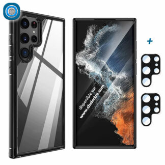 Coque Samsung S22 Ultra | Clear black Tauri
