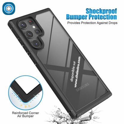 Coque Samsung S22 Ultra | Clear black – Image 3