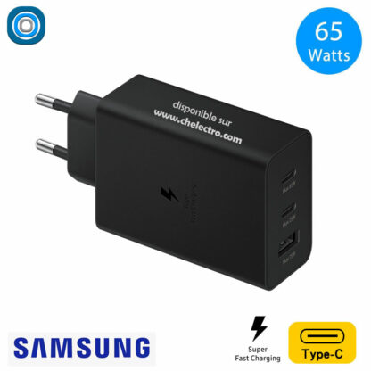 Chargeur Samsung 65 Watts + câble