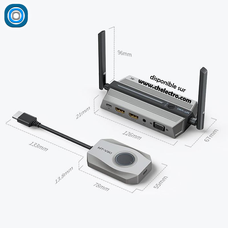 Extension HDMI VGA 4K sans fil | 50m – Image 6