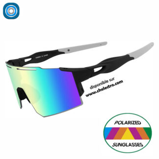 Lunettes sport miroir | Black grey