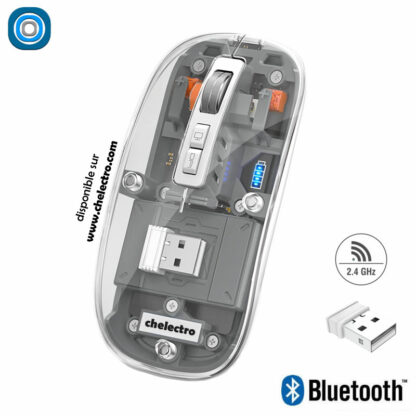 Souris transparente Bluetooth