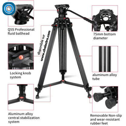 Trépied Pro Vidéo DX16L – Image 2