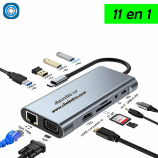 Convertisseur USB-C HDMI | 11 en 1