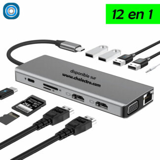 Hub USB-C HDMI | 12 en 1