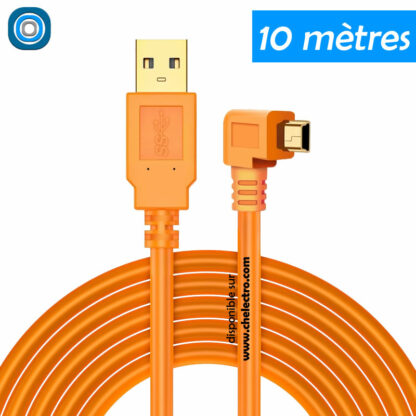 Câble USB / mini USB | 10 mètres – Image 2