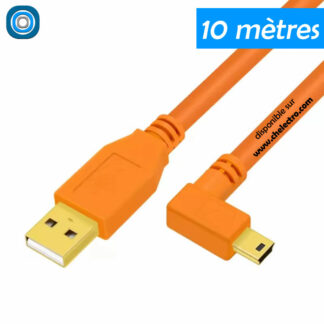 Câble USB / mini USB | 10 mètres