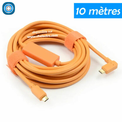 Câble USB C mâle | 10 mètres