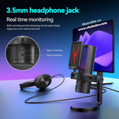Microphone podcast Gaming RGB – Image 2