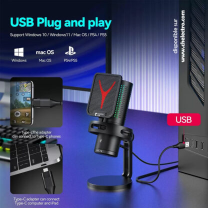 Microphone podcast Gaming RGB – Image 8